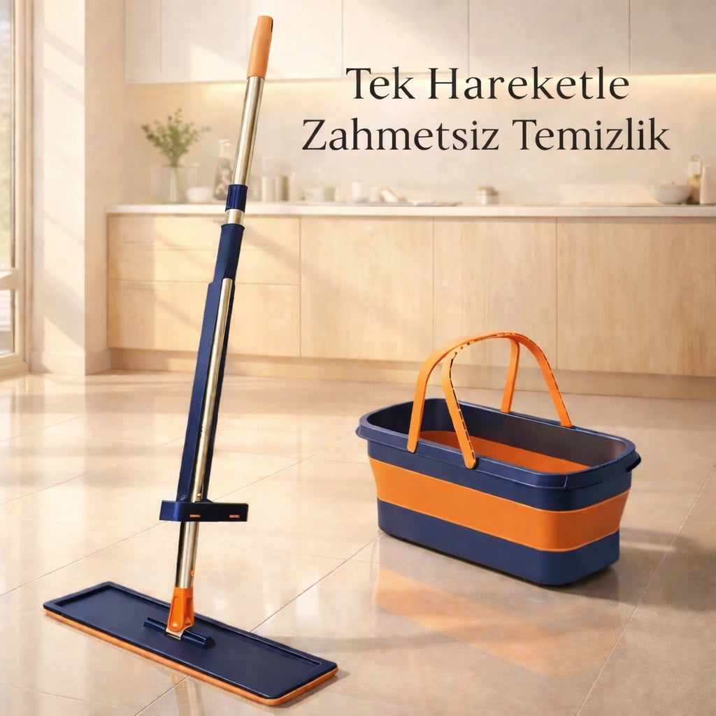 Akıllı Kendinden Sıkmalı Mop Seti