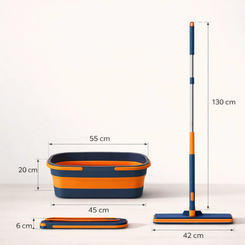 Akıllı Kendinden Sıkmalı Mop Seti